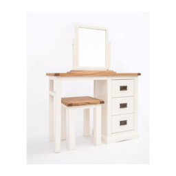 Cabinet Bits Cosenza 3 Drawer Dressing Table Set Brass Drop Handle - thumbnail 2