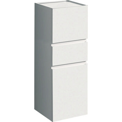 Geberit Plan Bathroom Cabinet With Glass Shelves White (Unit Only) 869030000 - image 1