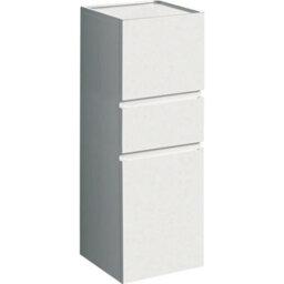 Geberit Plan Bathroom Cabinet With Glass Shelves White (Unit Only) 869030000 - thumbnail 1