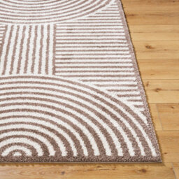 Livabliss Fossay Shaggy-Washable Beige Brown Modern Hig Pile Living Bedroom Rug 140 X 200 Cm Easy Care, Non Shedding - thumbnail 5