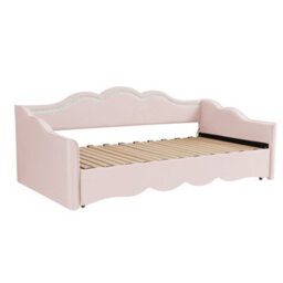Matteo Pink Velvet Extendable Daybed With Led Lights & Usb Port (90X190Cm To 180X190Cm) - thumbnail 7