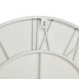 Wyld Haus Minimalist White Metal Open Frame Wall Clock With Roman Numerals - thumbnail 3