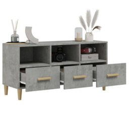 Vidaxl Tv Cabinet Concrete Grey 102X36X50 Cm Engineered Wood - thumbnail 5