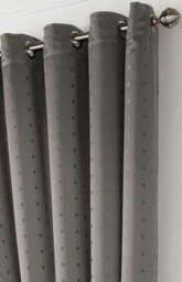 Luxury Living Adiso Eyelet Ring Top Curtains Silver - thumbnail 2