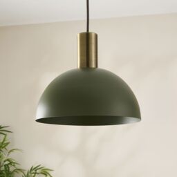 Harbour Studio Lorenzo Matt Metal & Pvc Green Ceiling Light - thumbnail 2