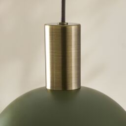 Harbour Studio Lorenzo Matt Metal & Pvc Green Ceiling Light - thumbnail 3