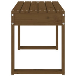 Berkfield Garden Bench Honey Brown 80X38X45 Cm Solid Wood Pine - thumbnail 4