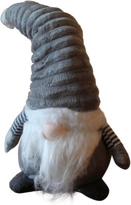 Garden Market Place Large Christmas Cute Groovikert Gonk Figure In Grey - 51Cms Tall Gonk - image 1