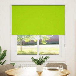 Berkfield Durable Roller Blind Blackout Leaves Green 125X175 Cm Fabric Width 121.6 Cm Polyester - thumbnail 1
