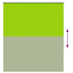Berkfield Durable Roller Blind Blackout Leaves Green 125X175 Cm Fabric Width 121.6 Cm Polyester - thumbnail 9