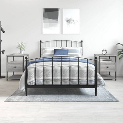 Berkfield Bedside Cabinets 2 Pcs Grey Sonoma 40X42X56 Cm Engineered Wood - image 1