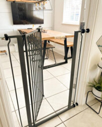 Safetots Extra Tall Metal Safety Gate Pressure Fit, 87.9Cm - 95.5Cm, Slate Grey, 104Cm In Height, Extra Tall Baby Gate - thumbnail 9