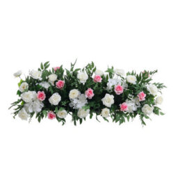 Living And Home Pink Artificial Flower Fake Rose Bouquet For Home Wedding Decor Arch Table Centerpieces - thumbnail 4