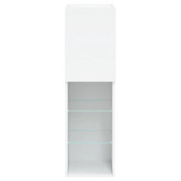 Berkfield Tv Cabinets With Led Lights 2 Pcs White 30.5X30X102 Cm - thumbnail 9