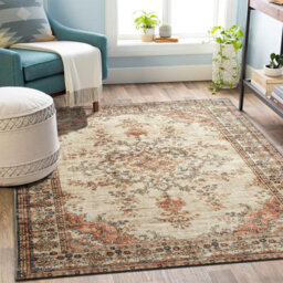 Ameha Large Area Rugs For Bedroom Kitchen Carpet Nonslip Oriental Floral Design Vintage Cashmere Rug(Timeless,120X170Cm) - thumbnail 5