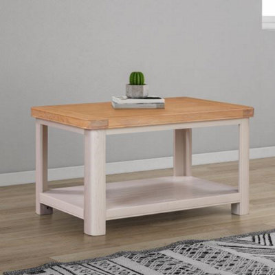 Buttercup Farm Bologna Painted Standard Coffee Table - L60 X W90 X H50 Cm - Oak - image 1