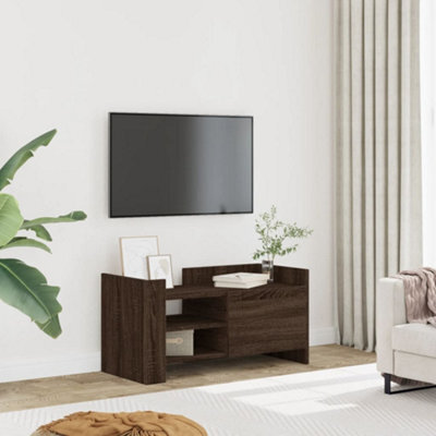 Berkfield Tv Cabinet Brown Oak 80X35X40 Cm Engineered Wood - image 1