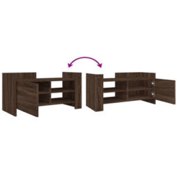 Berkfield Tv Cabinet Brown Oak 80X35X40 Cm Engineered Wood - thumbnail 7