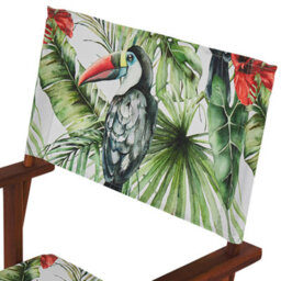 Beliani Set Of 2 Garden Chair Replacement Fabrics Cine Green - thumbnail 4