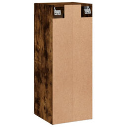 Berkfield Elegant Wall Mounted Cabinet Smoked Oak 34.5X34X90 Cm Engineered Wood - thumbnail 9