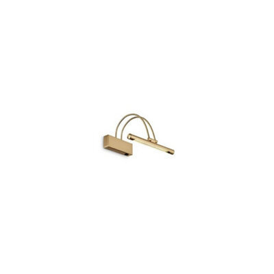 Ideal Lux Luminosa Bow Led Small Picture Wall Light Satin Gold