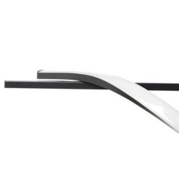 Wyld And Coco Aurora Black Iron Pendant - Integrated Led, Minimalist Horizontal Bar, Matt Black, Adjustable Height - thumbnail 4