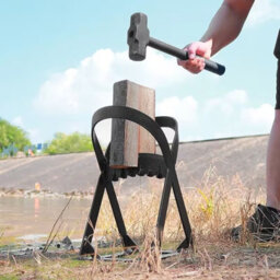 Firewood Log Splitter Manual Wood Chopping Tool Portable For Fireplace And Camping. - thumbnail 1