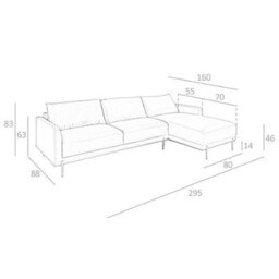 Angel Cerda Modern Black Leather Right Chaise Longue Sofa - thumbnail 7