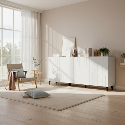 Bari M Modern Chest Of Drawers For Contemporary Living Spaces White - image 1