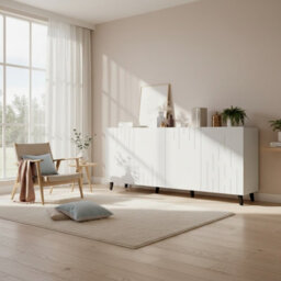 Bari M Modern Chest Of Drawers For Contemporary Living Spaces White - thumbnail 1