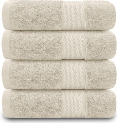 Gc Gaveno Cavailia 4Pk Miami Hand Towel 50X85 Cream Quick Drying & Super Absorbent 700 Gsm Hand Towel Set - image 1