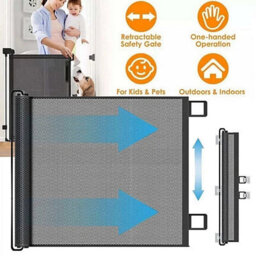 Folding Retractable Pet & Baby Safety Gate - thumbnail 3
