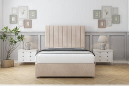 "Comfort Tokyo Sand Naples Divan Bed Base No Drawers - 26"" Strutted  4' Small Double"