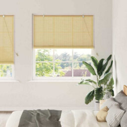 Walplus Window Blinds & Shades With Curtains Manual Natural Bamboo - thumbnail 1