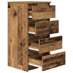 Berkfield Sideboard Old Wood 37.5X35X76 Cm Engineered Wood - thumbnail 5