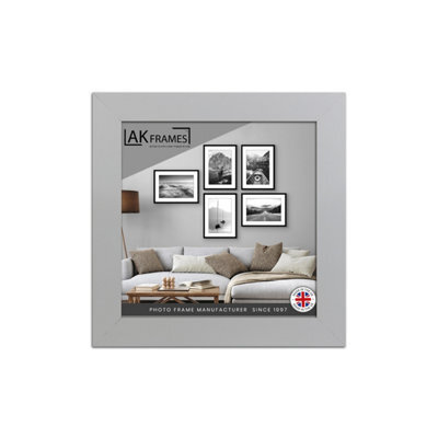 "AK Frames 9X9"" Silver Poster Frame - Modern Picture Frame For Wall Art, Prints And Photos - Durable And Stylish Display Frame" - image 1