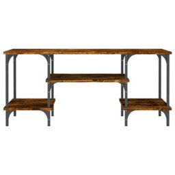 Berkfield Tv Cabinet Smoked Oak 102X35X45.5 Cm Engineered Wood - thumbnail 5