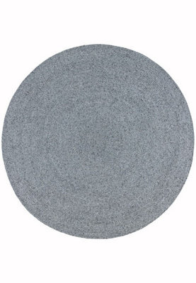 Nico Grey Plain 2mm Thick Modern Rug-200Cm (Circle) - image 1