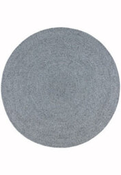 Nico Grey Plain 2mm Thick Modern Rug-200Cm (Circle) - thumbnail 1