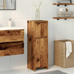 Walplus Bathroom Cabinet Old Wood 30X30X95 Cm Engineered Wood - thumbnail 3