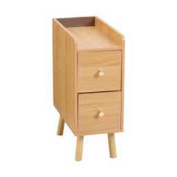2 Drawers Wooden Bedside Cabinet