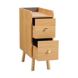 2 Drawers Wooden Bedside Cabinet - thumbnail 3