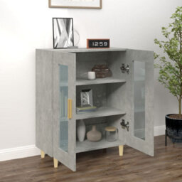 Vidaxl Sideboard Concrete Grey 69.5X34X90 Cm Engineered Wood - thumbnail 3