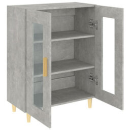 Vidaxl Sideboard Concrete Grey 69.5X34X90 Cm Engineered Wood - thumbnail 7