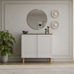 Decorotika Boli 90 Cm Side Board White Walnut - thumbnail 2
