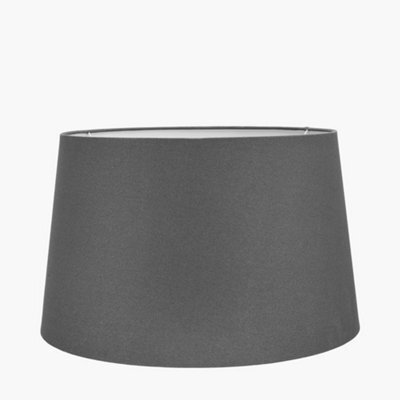 Pacific Lifestyle 30Cm Grey Handloom Tapered Cylinder Table Lamphade - image 1