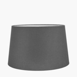 Pacific Lifestyle 30Cm Grey Handloom Tapered Cylinder Table Lamphade - thumbnail 1