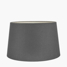 Pacific Lifestyle 30Cm Grey Handloom Tapered Cylinder Table Lamphade - thumbnail 2