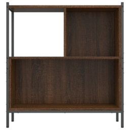 Berkfield Bookcase Brown Oak 72X28X77.5 Cm Engineered Wood - thumbnail 5