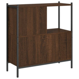 Berkfield Bookcase Brown Oak 72X28X77.5 Cm Engineered Wood - thumbnail 7